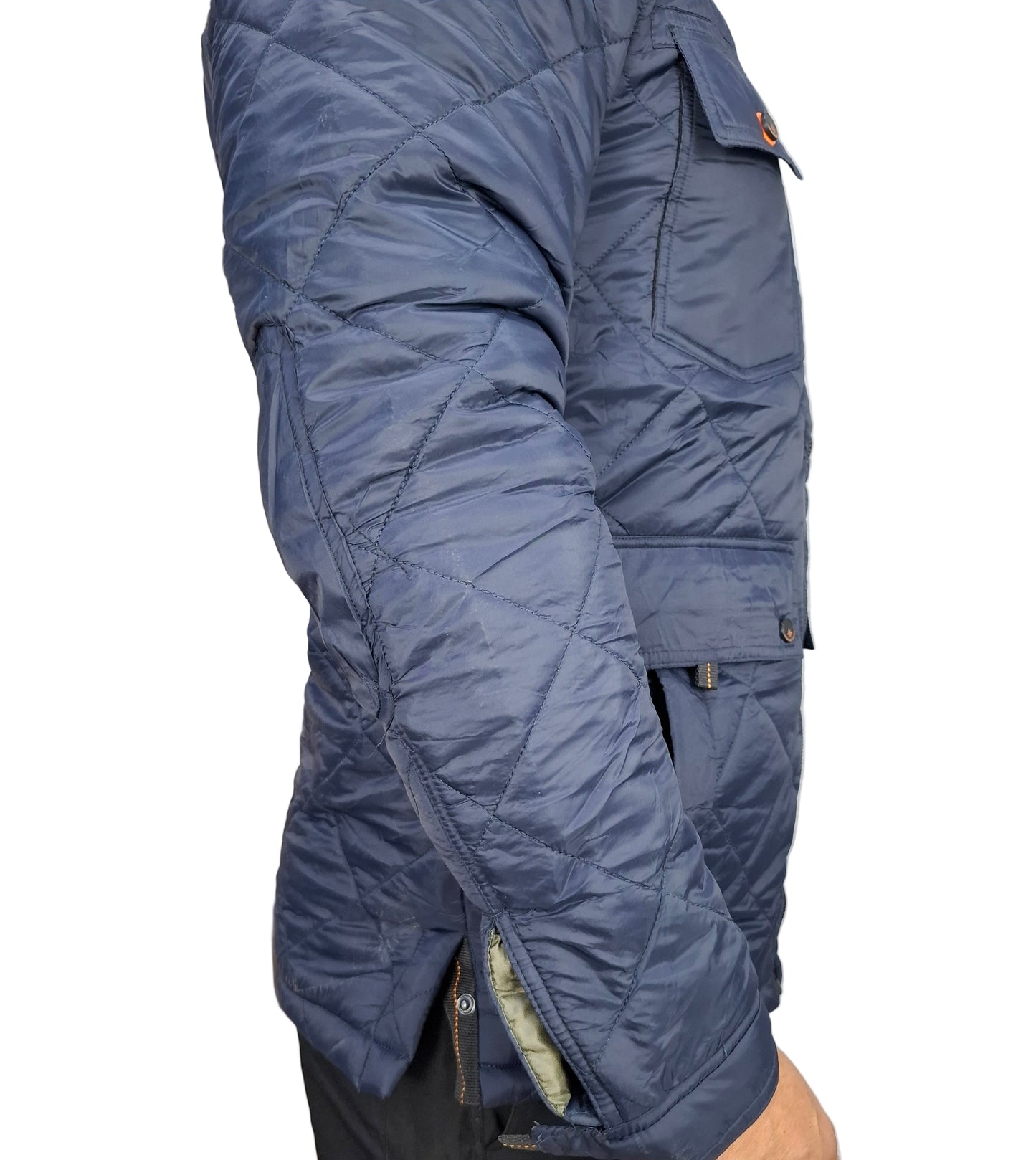 Veste matelassée classique avec col en fausse fourrure